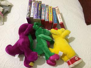 Authentic Barney '& Friends and VHS tapes