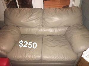 Beige Loveseat