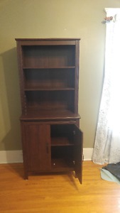 Brown Hutch/Bookcase/Cabinet-Brand New