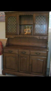 Buffet and hutch. In good condition.