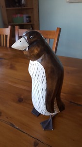 Decorative Wooden Penguin