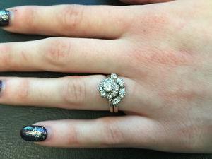 Diamond and wedding ring