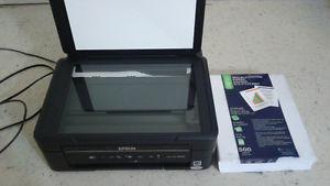 Epson stylus NX230, color ink 90% full, scanner, 500 pages