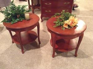 French Provincial Two Tiered Coffee or Side Tables