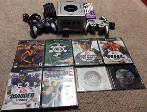 Gamecube with 2 Controllers and 8 Games!