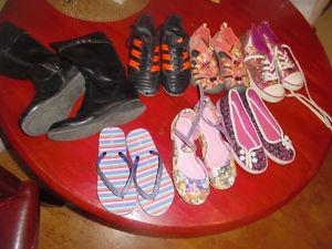 Girls Shoes/Boots/Soccer Cleats/Flip Flops/Sneakers/Sandals