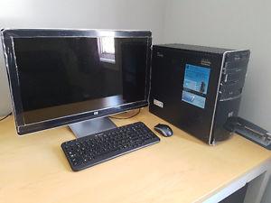 HP complete desktop 25"monitor