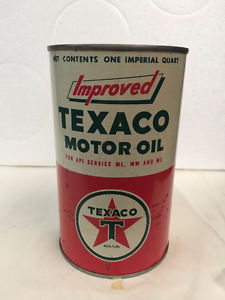 Improved Texaco Motor Oil 1 QT Can