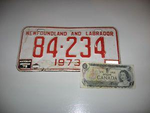 NFLD. LIC. plate
