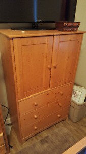 Pine Bedroom Armoire Dresser