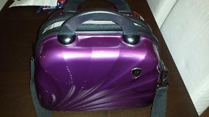 Purple Heys pearl lite beauty case luggage bag