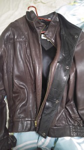 Real leather mens jacket