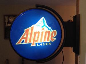 Rotating Alpine Light Sign