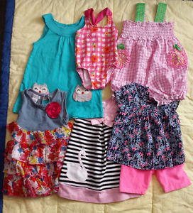Summer clothes for toddler girl/baby girl size 2/24 months
