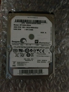 Wanted: Seagate Laptop HardDrive 1tb