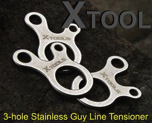 XTOOL 3-hole Stainless Guy Line Tensioner
