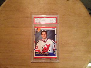  score #439 Martin Brodeur rc grated at 8 by PSA