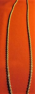 18K Gold Plated Rope Chain Men's Necklace chain