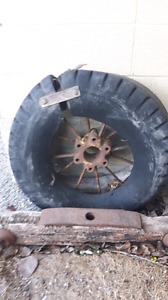 22 inch antique steel wheel