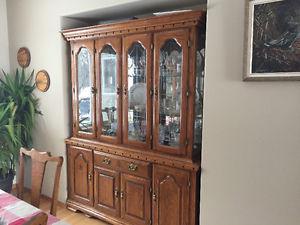 2piece china cabinet in very good condition
