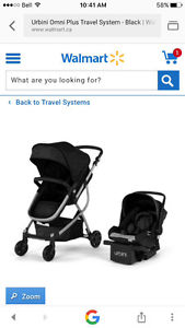 3 in 1 urbini car seat/stroller system.