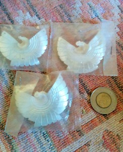 3 shell eagle pendants