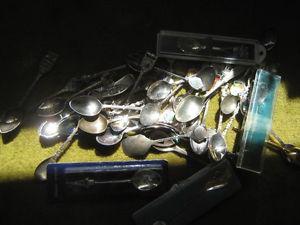 About 40 Silver commemorative Spoon collection