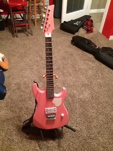 Beautiful Pink Electric Guitar