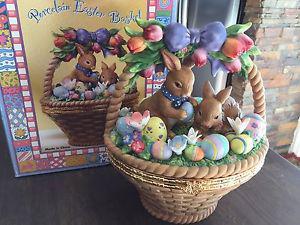 Beautiful Porcelain Easter Basket