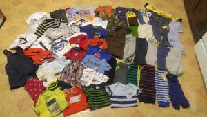 Boys 6-12mths Clothes $30 for the whole box full.