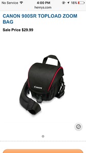 Camera bag FITS BODY ONLY read discription