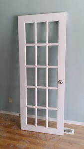 French doors with frame and trim...