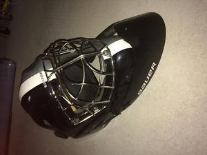 Goalie helmet ice hockey and neck guard