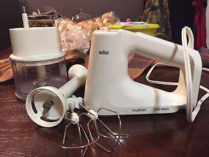 Hand Mixer, Immersion Blender, Food Chopper