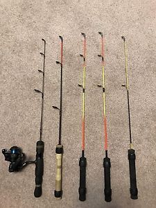 Ice fishing rods and reel - $60
