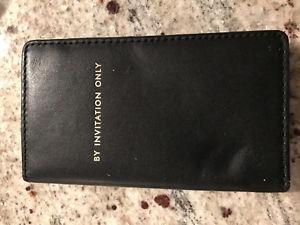Kate Spade iPhone 5s black leather wallet case