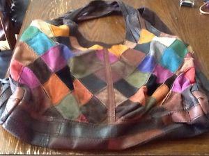 Lucky brand patchwork leather purse