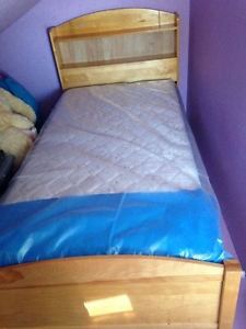 Matress and Wooden Frame for sale