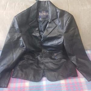 Men's Dubai Radwan Leather Black Jacket