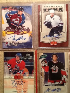 NHL 5 autograph cards
