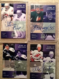 NHL autograph cards