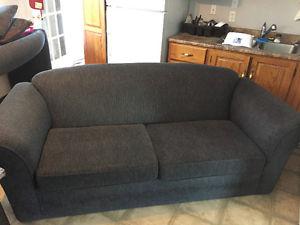 Navy couch and loveseat for sale