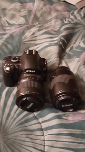 Nikon D60 with 2 lenses