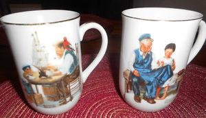 Norman Rockwell Cups
