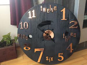 Repurposed Wire Spindle Clock