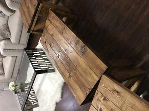 Rustic coffee and end tables
