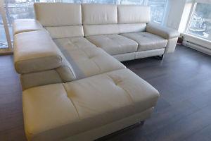 ScanDesigns leather sectional one year old