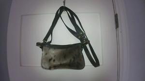 Seal Skin and leather purse