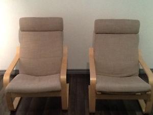 Two matching IKEA chairs