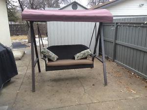 Used love seat swing with canopy